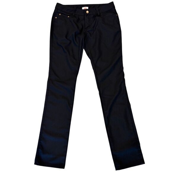 Burger King Crew Pants Women’s Size 4 Black Skinny Work Uniform Logo Pocket - Picture 2 of 7